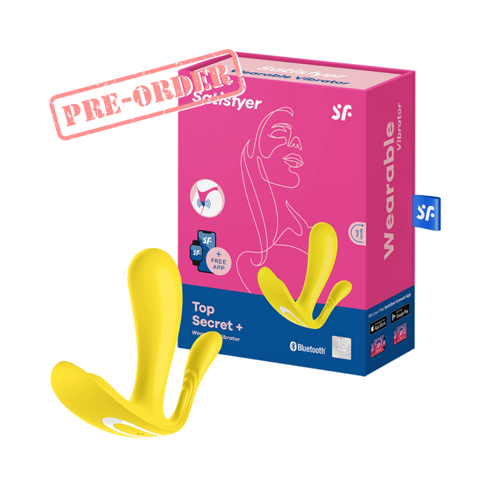 Satisfyer Top Secret Plus Wearable Vibrator - Yellow