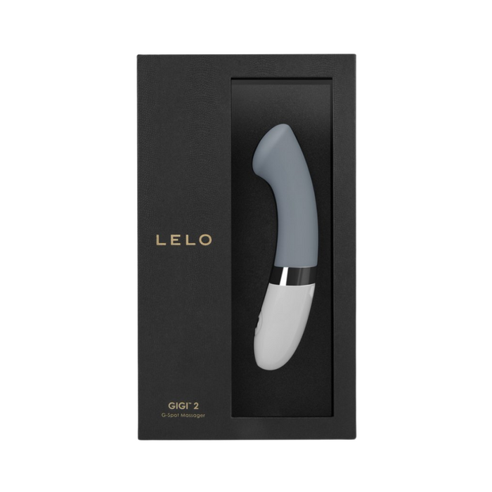 Lelo Gigi 2 Rechargeable G Spot Vibrator - Cool Gray