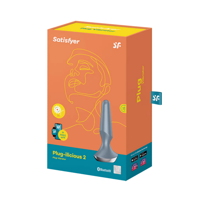 Satisfyer Plug-ilicious 2 Vibrating Butt Plug - Silver