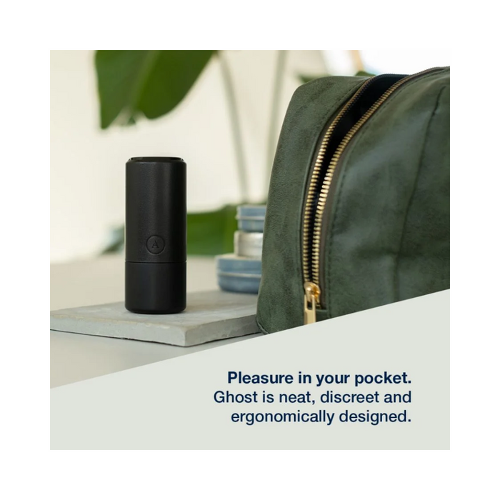 Arcwave Ghost - Pocket Manual Stroker CleanTech Silicone Male Masturbator - Black