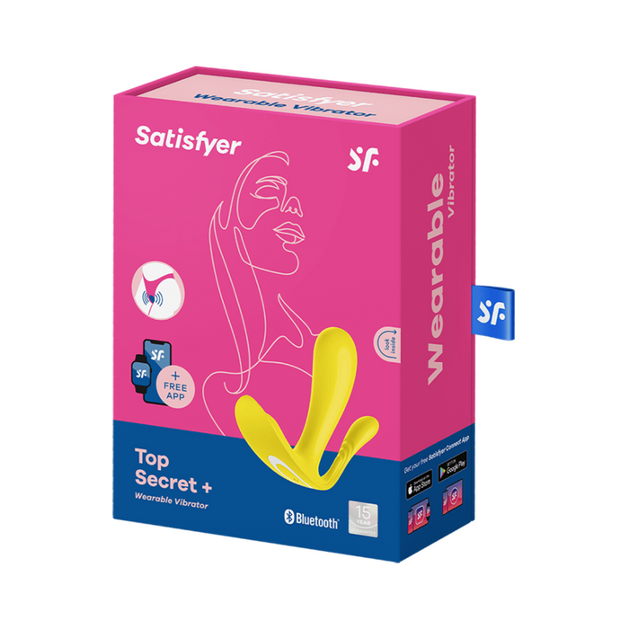Satisfyer Top Secret Plus Wearable Vibrator - Yellow