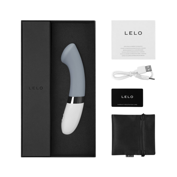 Lelo Gigi 2 Rechargeable G Spot Vibrator - Cool Gray