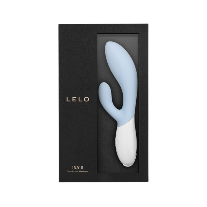 Lelo Ina 3 Rechargeable  Rabbit Vibrator - Seafoam