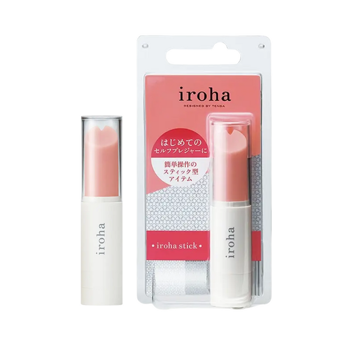 Iroha Stick Lipstick Massager - Pink x White