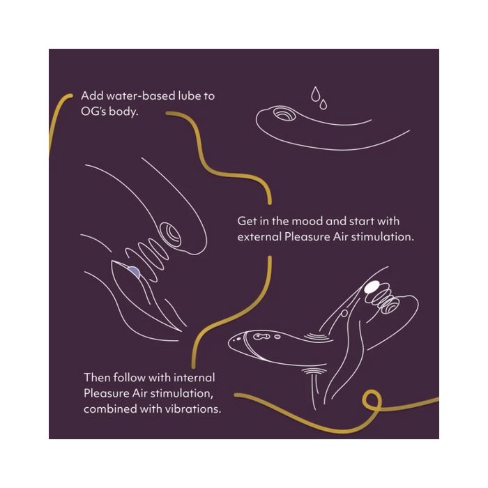 Womanizer OG Pleasure Air G-Spot Stimulator - Aubergine