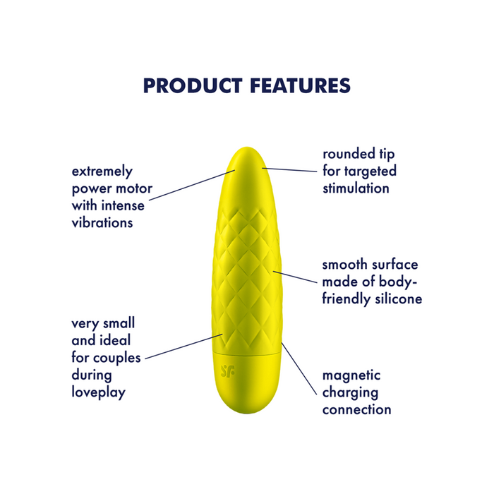 Satisfyer Ultra Power Bullet 5 Vibrator - Yellow