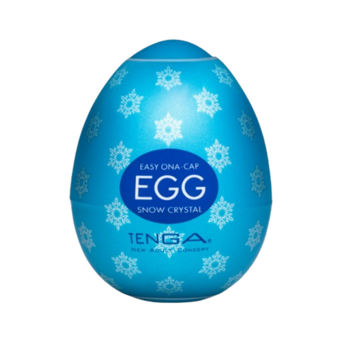 Tenga Regular Series Egg Masturbator - Cool Snow Crystal