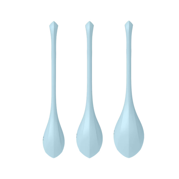 Satisfyer Yoni Power 2 Silicone Kegel Balls Training Set - Light Blue