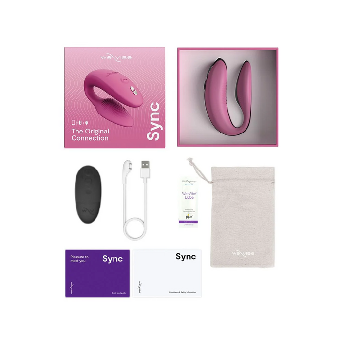 We-Vibe Sync 2 App-Controlled Couples Vibrator with Remote - Pink