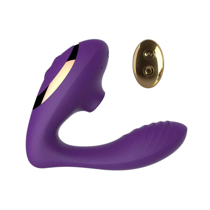 Tracys Dog OG Pro 2 Sucking Vibrator Remote Control Dual Stimulator - Purple
