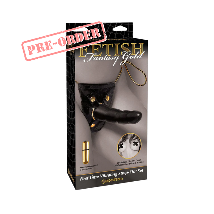 Fetish Fantasy Gold First Time Vibrating Strap