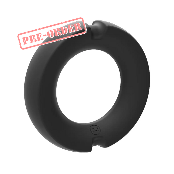 Doc Johnson Kink Hybrid Silicone Covered Metal Cock Ring - Black