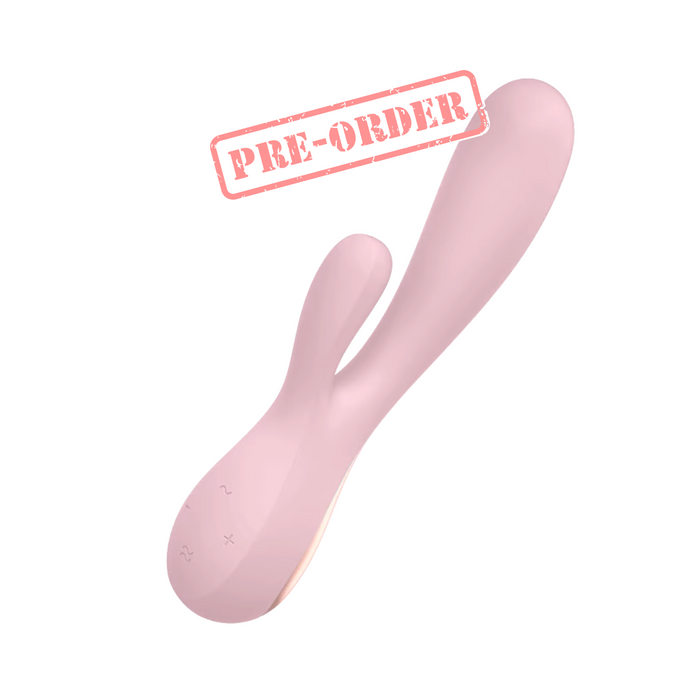 Satisfyer Mono Flex App-Controlled Rabbit Vibrator - Pink Mauve