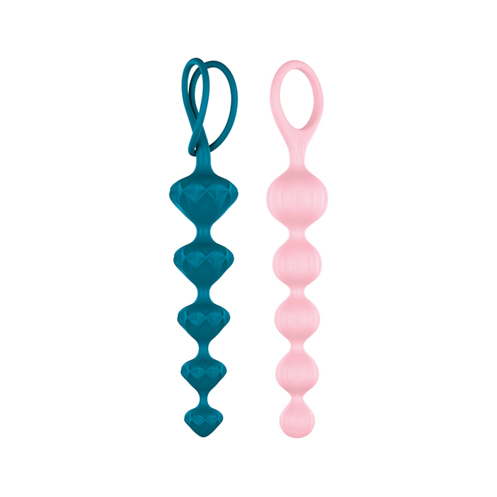 Satisfyer Beads Super Soft Silicone Anal Beads - Multi Color