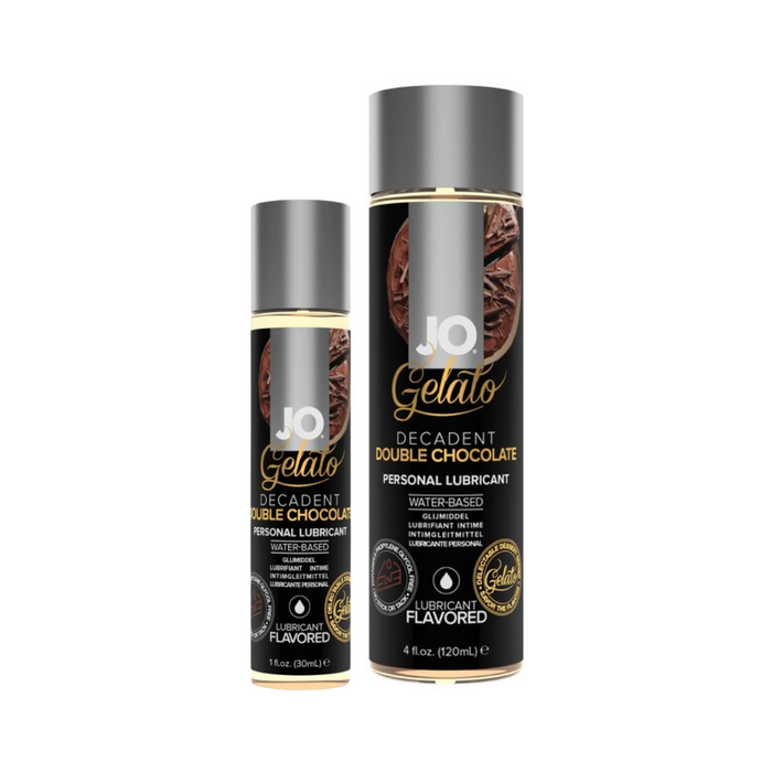 System Jo Gelato Edible Water Based Lubricant - Decadent Double Chocolate