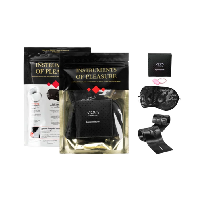 Bijoux Indiscrets Instruments of Pleasure BDSM Set with Vibrating - Cock Ring