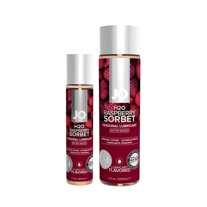 System Jo H2O Edible Water Base Lubricant - Raspberry Sorbet