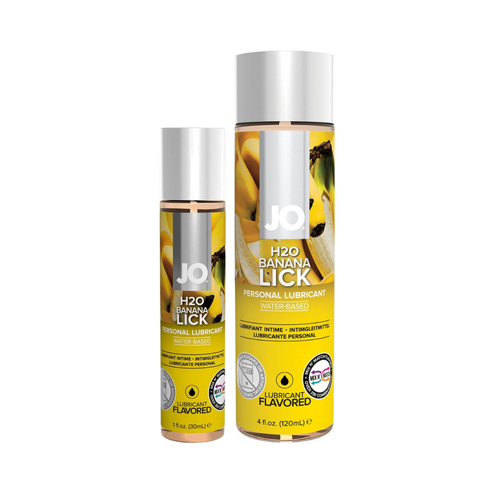 System Jo H2O Edible Water Base Lubricant - Banana Lick