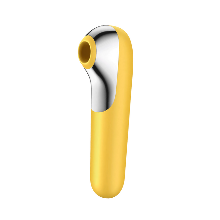 Satisfyer Dual Love Air Pulse Vibrator - Yellow