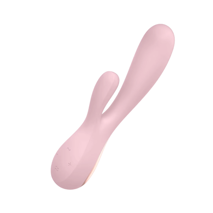 Satisfyer Mono Flex App-Controlled Rabbit Vibrator - Pink Mauve