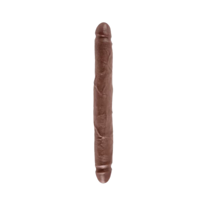 King Cock Slim Double - 12", Brown