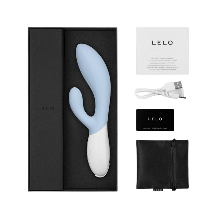 Lelo Ina 3 Rechargeable  Rabbit Vibrator - Seafoam