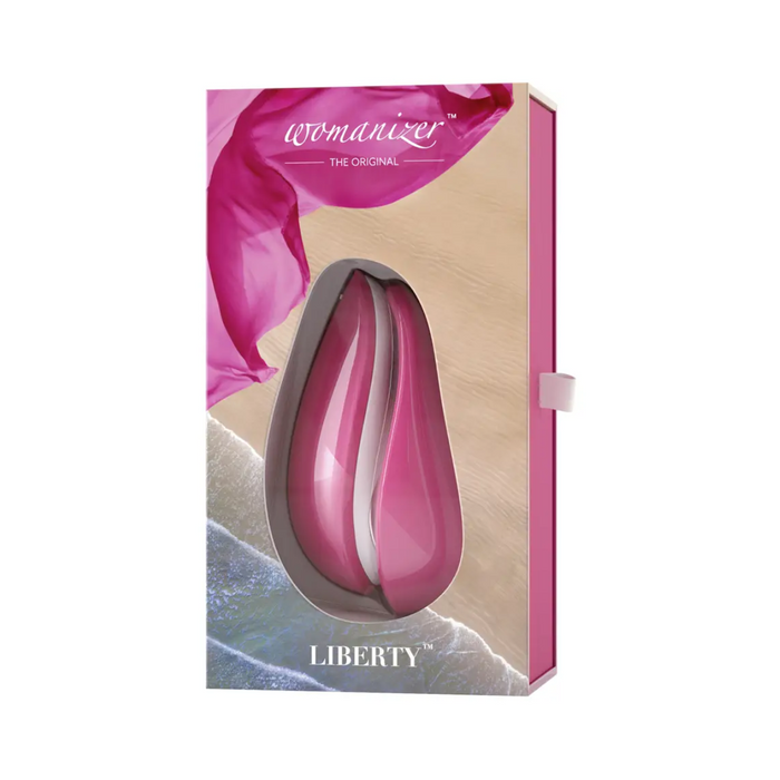 Womanizer Liberty Rechargeable Clitoral Stimulator - Rose Pink