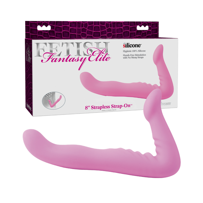 Fetish Fantasy Elite 8inch Strapless Strap On Dildo - Pink