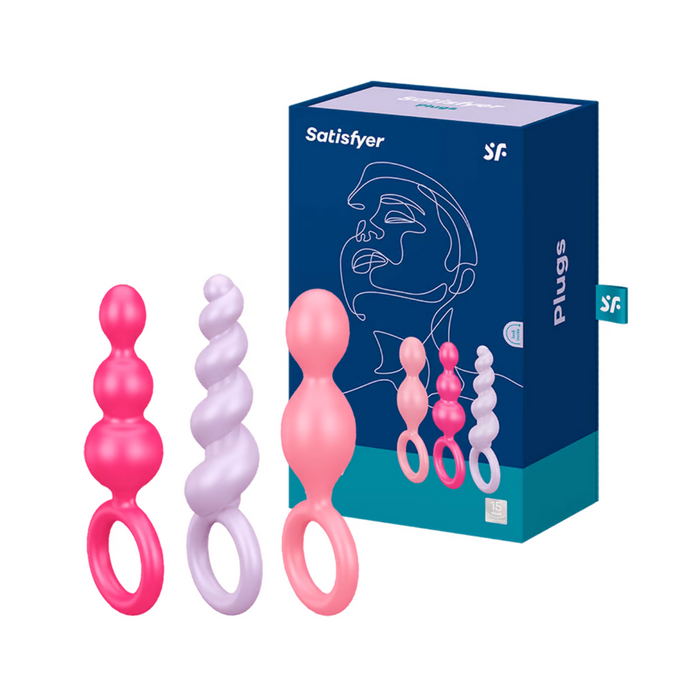 Satisfyer Booty Call 3 Pieces Butt Plugs - Multi Color