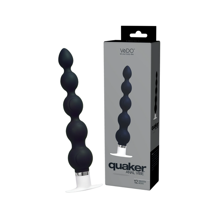 Vedo Quaker Anal Vibrating Butt Plug - Black