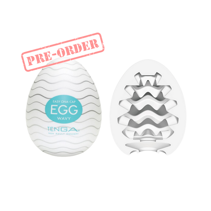 Tenga Regular Series Egg Masturbator - Wavy