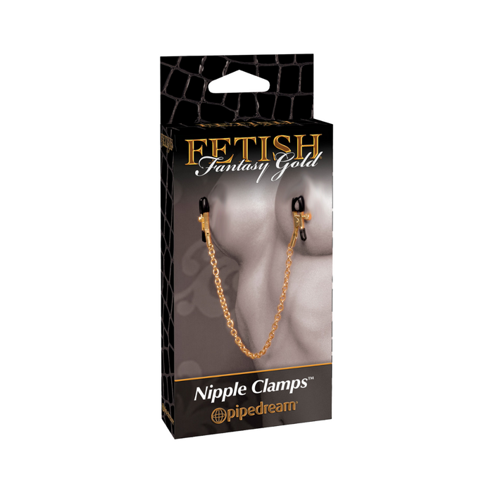 Fetish Fantasy Gold Chain Nipple Clamps