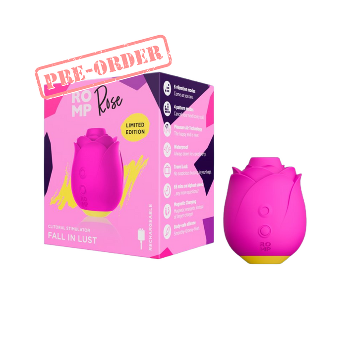 Romp Rose Rechargeable Clitoral Stimulator Fall in Lust
