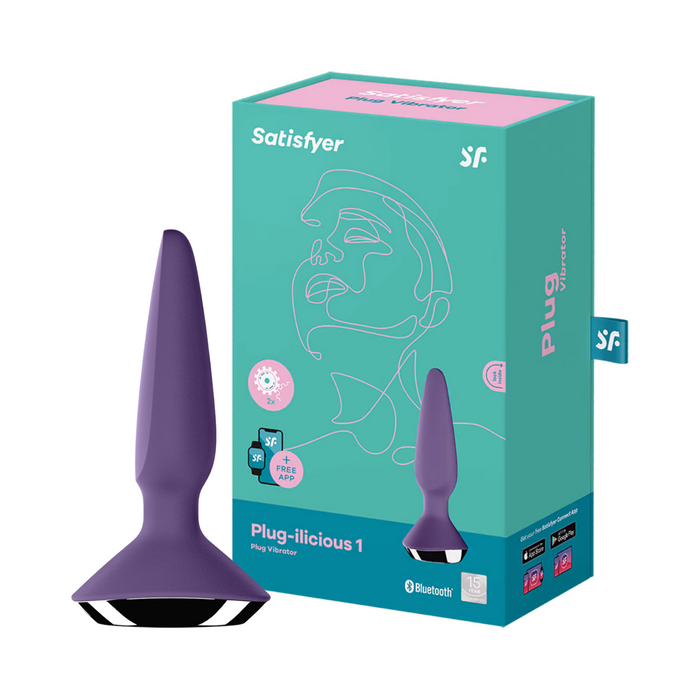 Satisfyer Plug-ilicious 1 Vibrating Butt Plug - Violet