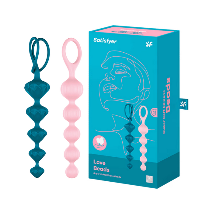 Satisfyer Beads Super Soft Silicone Anal Beads - Multi Color