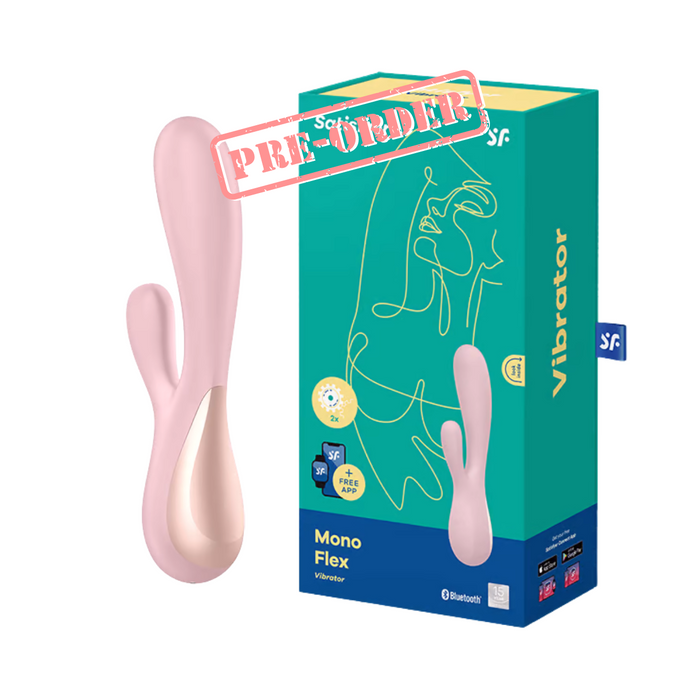 Satisfyer Mono Flex App-Controlled Rabbit Vibrator - Pink Mauve