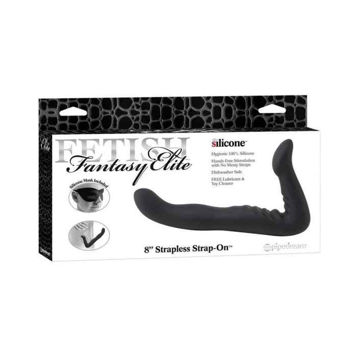 Fetish Fantasy Elite 8inch Strapless Strap On Dildo - Black