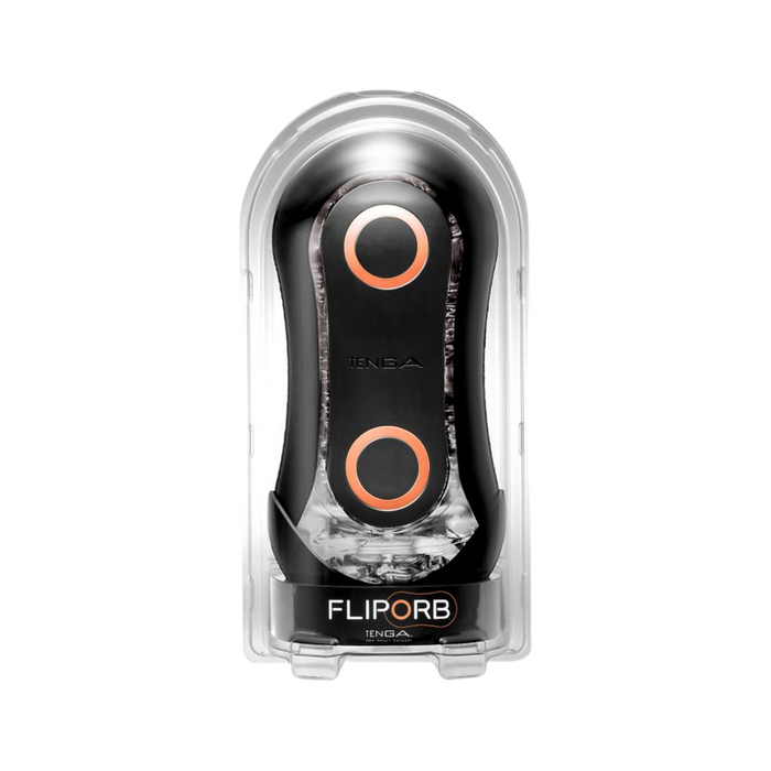 Tenga Flip Orb Strong Male Masturbator - Crush Orange