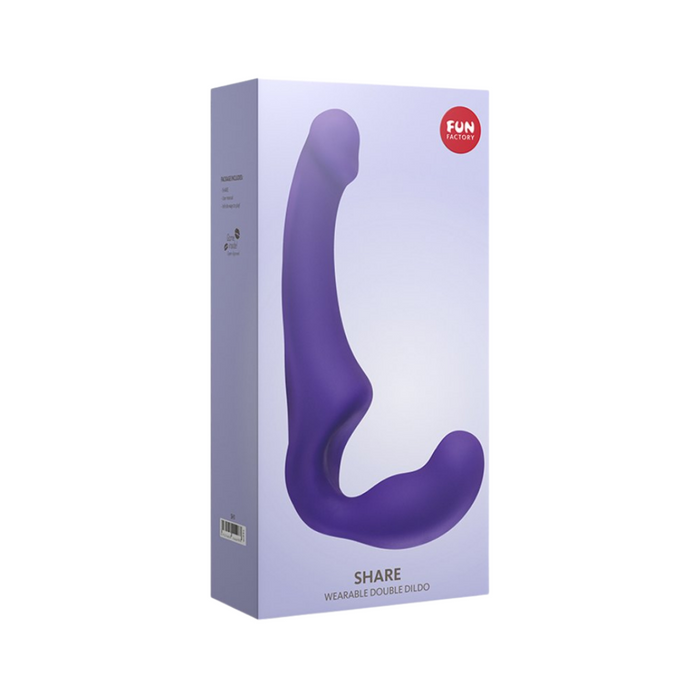 Fun Factory Share Double Dildo Strapless - Purple