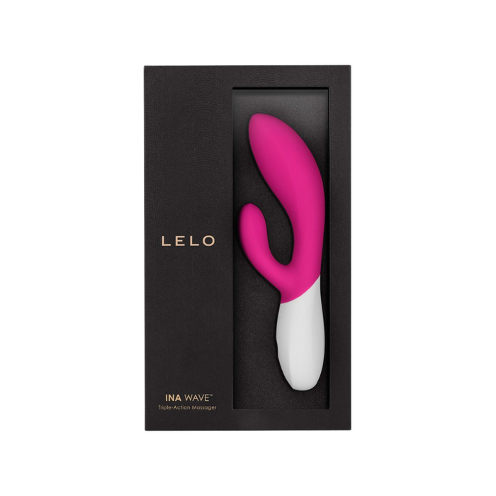 Lelo Ina Wave Rechargeable Rabbit Vibrator - Cerise