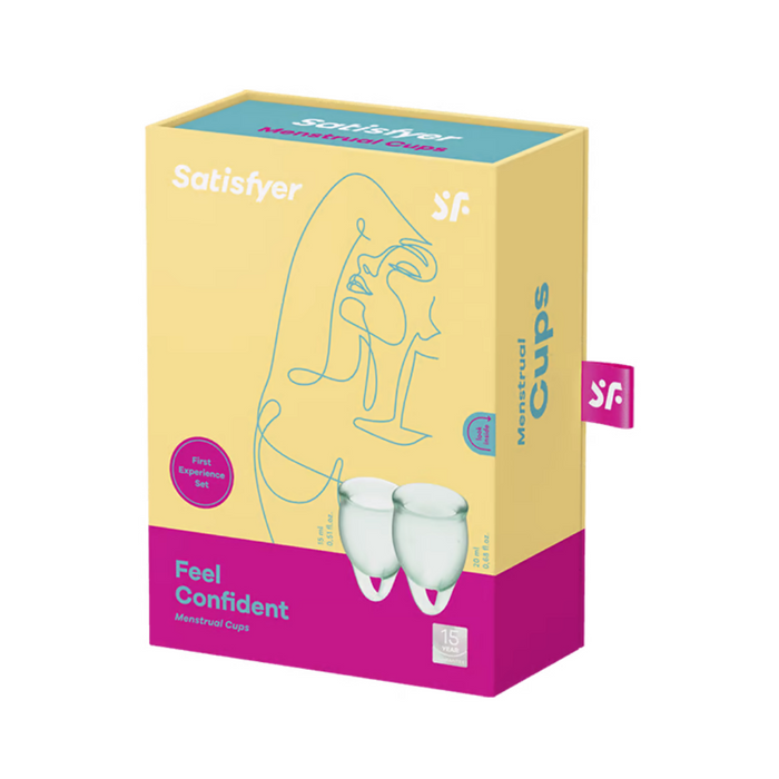 Satisfyer Feel Confident Menstrual Cup - Light Green