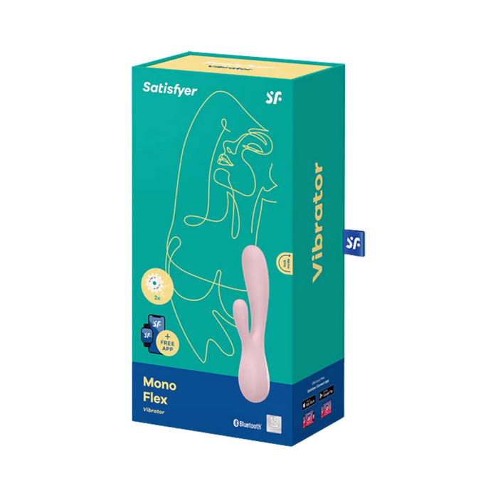 Satisfyer Mono Flex App-Controlled Rabbit Vibrator - Pink Mauve