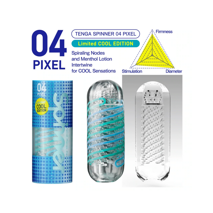 Tenga Spinner Male Masturbator - 04 Pixel Cool Edition