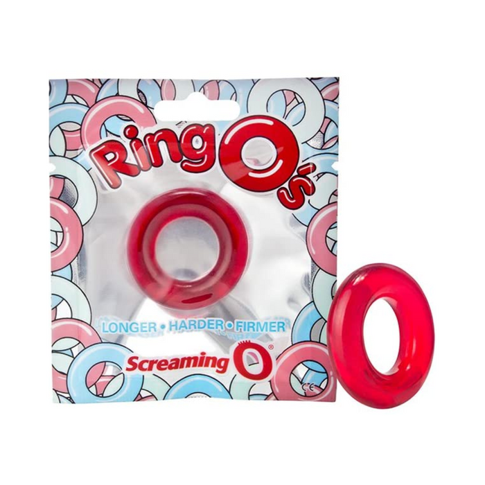 The Screaming O Ring O Rubber Cock Ring - Red