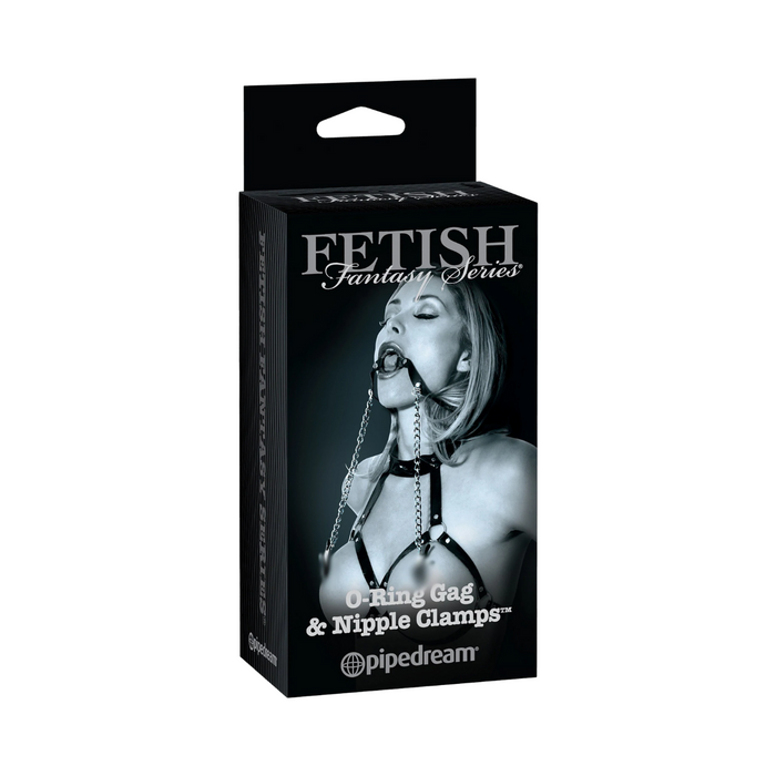 Fetish Fantasy O Ring Gag & Nipple Clamps