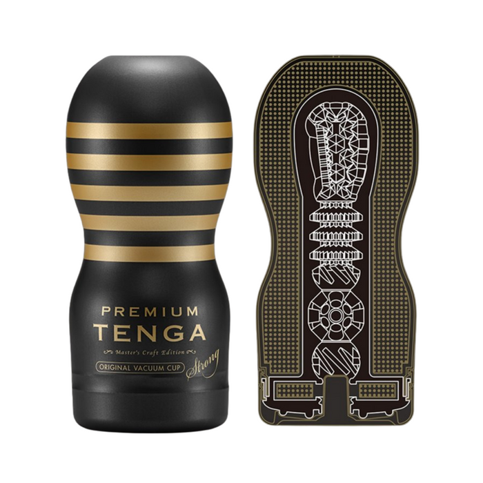 Tenga Premium Original Vacum Cup Masturbator - Hard Black