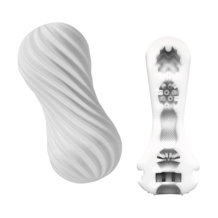 Tenga Flex Moova Reusable Male Masturbator - Silky White