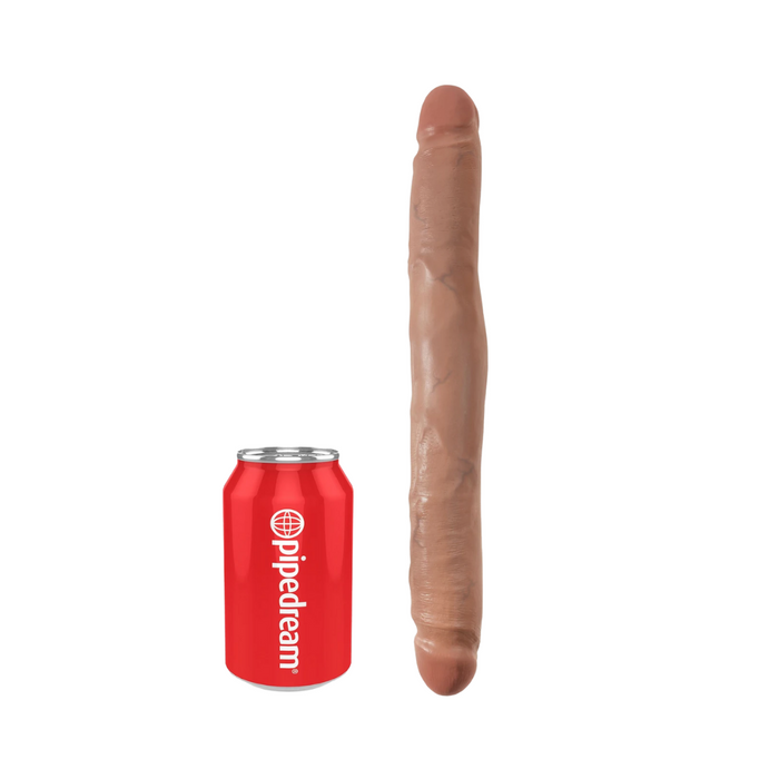 King Cock Slim Double - 12", Tan
