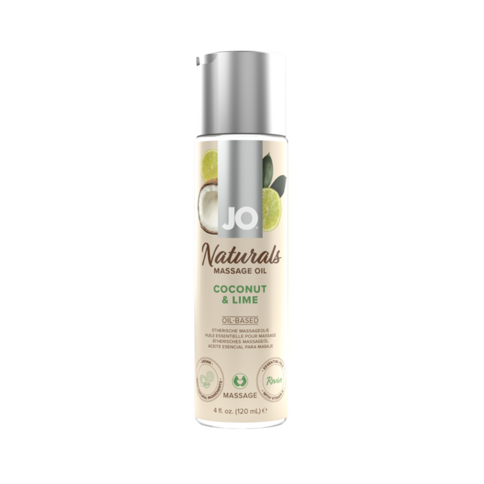 System Jo Naturals Scented Massage Oil - Coconut & Lime