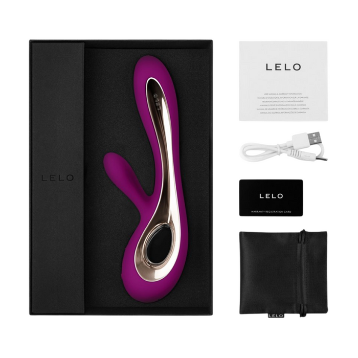 Lelo Soraya 2 Luxury Rechargeable Rabbit Vibrator - Deep Rose